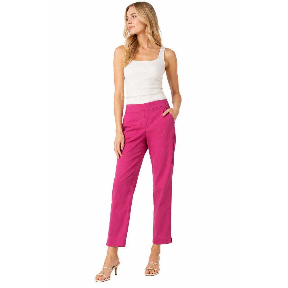 LR1917 Counterparts Pink Ankle Pants Women’s Small Career Stretch Slim Crop